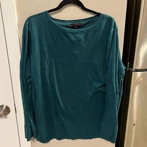 Teal J Crew Lightweight Sweater. NWT